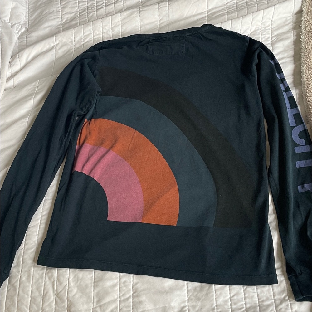 EUC FREECITY striped long sleeve rainbow tee